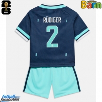 Tyskland Antonio Rudiger #2 Bortedraktsett Barn VM 2026 Kortermet (+ Korte bukser)